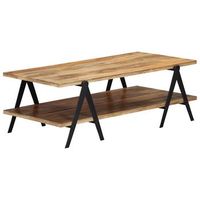 mesa de centro madera maciza de mango 115x60x40 cm vidaxl