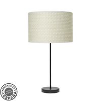 sobremesa alto moda 1xe27 negrocanizo blanco 63x30x30 cm