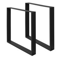 2x conjunto de patas de mesa industriales 70 x 72 cm negro ecd germany