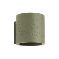 lampara de pared verde oliva concreto alt 10 cm