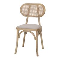silla de madera sendai antique - naturale - 85x45x49