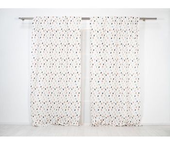 Visillo translúcido confetti confetti - crudo - 140x260