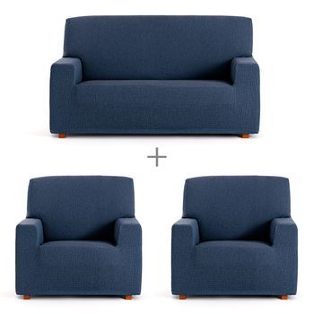 Fundas De Sofa Mod/7 Elastica Troya 3-1-1 Pl. C/3