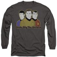star trek camiseta manga larga dig it para mujer