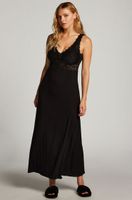 hunkemoller vestido lencero nora lace long negro