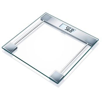 Báscula De Baño De Vidrio Blanca 150 Kg Sgs 06 Sanitas
