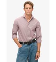 superdry para hombre m4010860a camisa informal de manga larga rosa xxl casual algodon