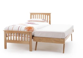Berkshire 90cm Single Bed in Oak and Guest Bed