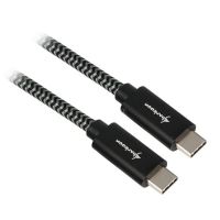 cable usb-c sharkoon usb 31 1 m trenzado negrogris