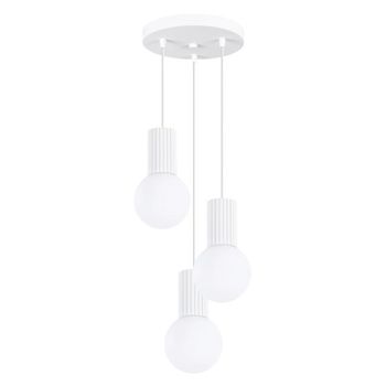 Lámpara colgante mido blanco, 3 luces