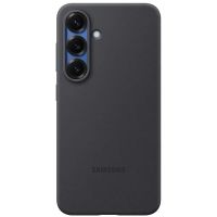 samsung funda de silicona negra para galaxy s25