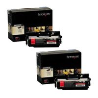 original multipack lexmark t640n printer toner cartridges 2 pack -0064036se