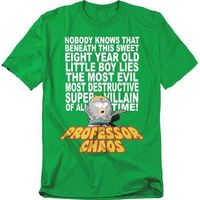 south park camiseta professor chaos para hombre