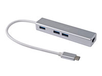 adaptador usb-c equip hub usb 30 3 puertos gigabit ethernet