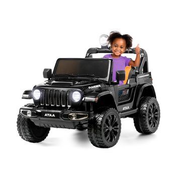 Coche 4x4 Eléctrico Ataa Raider 12v Negro - Coche Eléctrico Infantil Para Niños Batería 12v Con Mando Control Remoto
