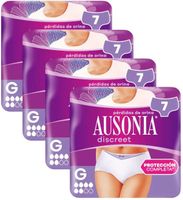ausonia discreet braguitas incontinencia mujer normal l 4x7 uds