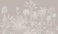papel pintado panoramico selva tropical beige 340 x 250cm