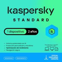 kaspersky standard anti-virus 1 dispositivo licencia 2 anos descarga digital