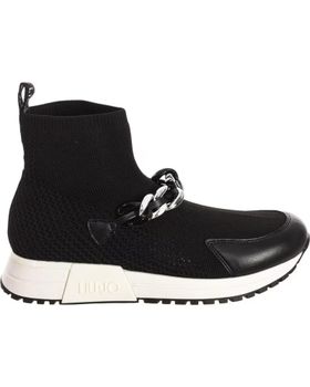 de LIU JO KISS 503 - SNEAKER DEPORTIVA ABOTINADA MUJER NEGRO