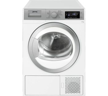 SMEG DHT81LUK 8 kg Heat Pump Tumble Dryer - White, White