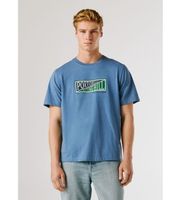 pepe jeans para hombre pm5010318 camiseta george azul m casual algodon manga corta