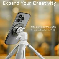 tilta para iphone soporte de montaje magnetico universal 14-20 placa de montaje de telefono magnetica para telefono inteligente selfies en vivo