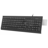 teclado natec moray membrana con lector smart card y teclas multimedia