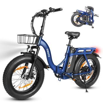Bicicleta Eléctrica Eskute D202 - Motor 250w Batería 48v20.8ah 20x4 Frenos De Disco Mecánicos - Azul