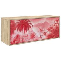 mueble de tv montado en la pared aachen 102 x 33 x 40 cm vidaxl