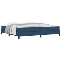 cama tapizada 203x200x45 cm  - azul