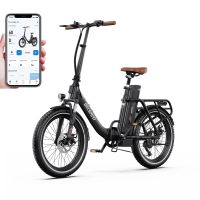 eu direct bicicleta electrica onesport ot16-2 bateria 48v 17ah motor 250w velocidad maxima 25kmh bluetooth para a