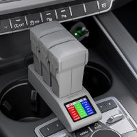 startrc 3 en 1 hub de carga rapida inteligente cargador de bateria para automovil pantalla led pantalla digital estacion