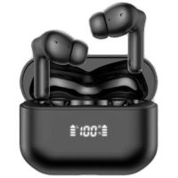 auriculares daewoo inalambricos bluetooth 54 con anc enc 4 microfonos carga rapida y 25h autonomia negros