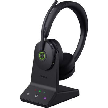 Auriculares Yealink WH68 UC inalámbricos Bluetooth y USB-C para oficina con Cancelación de Ruido y micrófono, negros