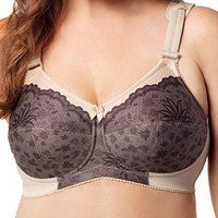 full coverage printed soft cup bra