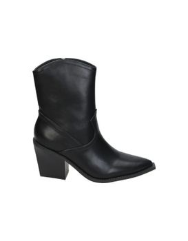 Botines De Tacón Buonarotti S-5569 Negros Para Mujer 38