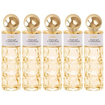 Pack De 5 Eau De Parfum Mujer Saphir Velvet Celestial 200 Ml