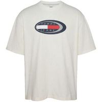 tommy hilfiger camiseta t-shirt tommy hilfiger oversize blanc para mujer