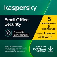 kaspersky small office security 5 dispositivos 5 moviles 1 servidor 2 anos licencia digital