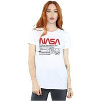 nasa camiseta space shuttle para mujer