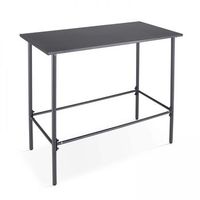 mesa de bar de metal antracita palavas - oviala