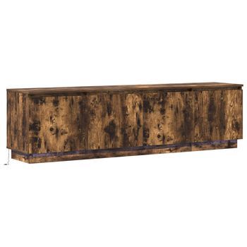 Gabinete De Tv 180 X 38 X 49 Cm Roble Ahumado Vidaxl