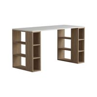 escritorio de madera colmar - 140 x 75 x 60 cm - blanco