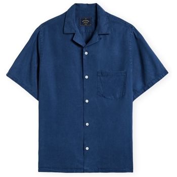 Portuguese Flannel Camisa manga corta Dogtown Shirt - Blue para hombre