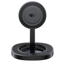 baseus enerfill ff11 diseno plegable cargador inalambrico magnetico de 15w soporte de carga rapida inalambrico para tele