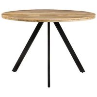 mesa de comedor - mesa de cocina madera maciza de mango 110x75 cm