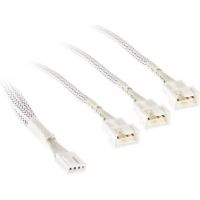 cable pwm adapter kolink 4 pin blanco 35 cm