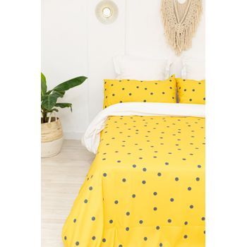 Funda Nórdica Topos Azul-amarillo -  Cama150 (240x270)