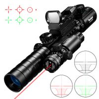 mira telescopica 3-9x32 eg 3 en 1 mira de caza con iluminacion roja y verde con reticula holografica reflex 4 mira de punto rojo y verde caza