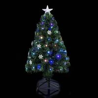 arbol de navidad de fibra optica vilnius 118 led de 120 cm de altura